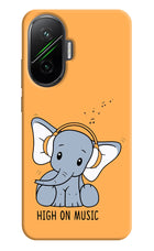 High On Music Poco F7 5G Hard Case Back Cover by Casekaro