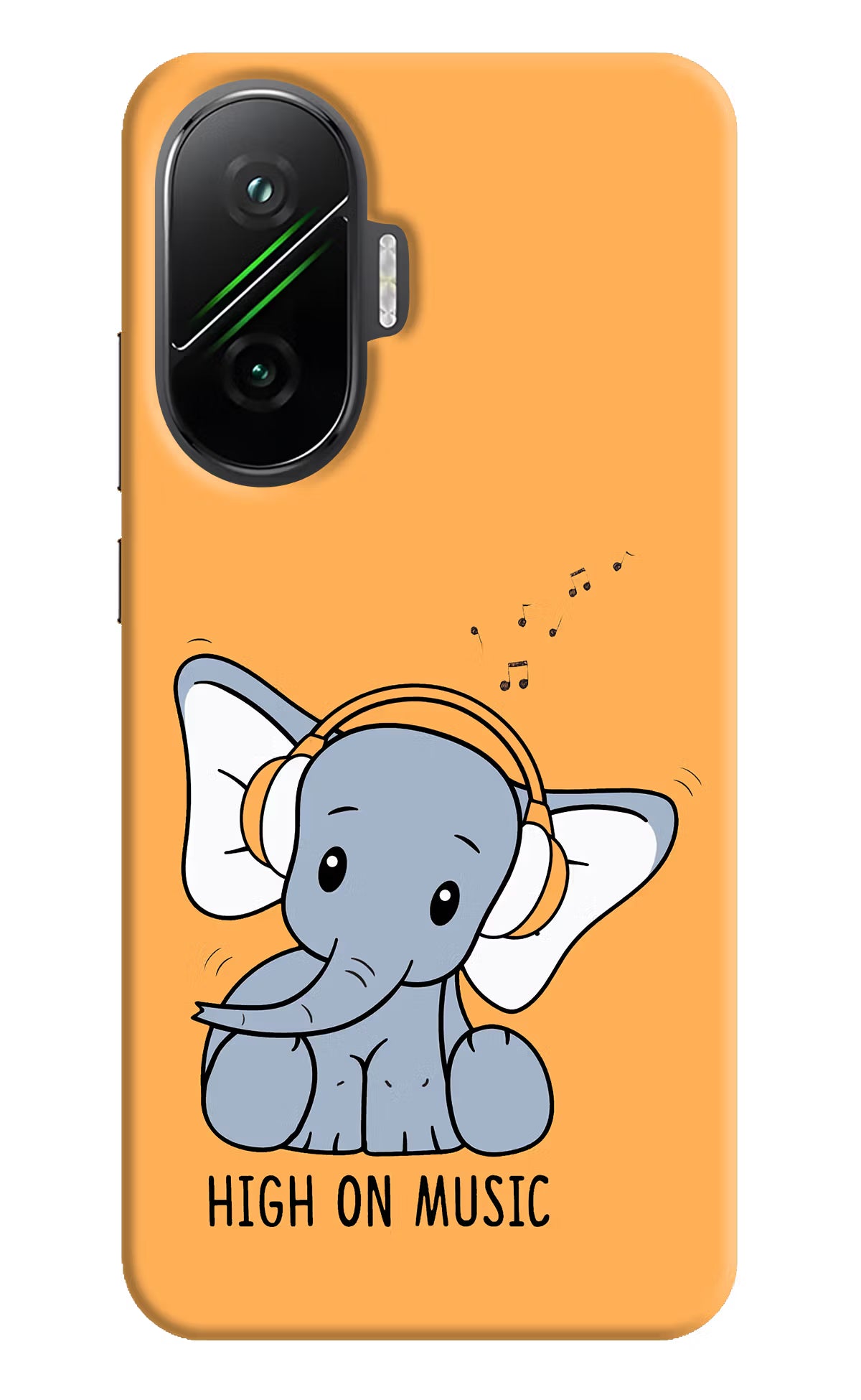 High On Music Poco F7 5G Hard Case Back Cover by Casekaro