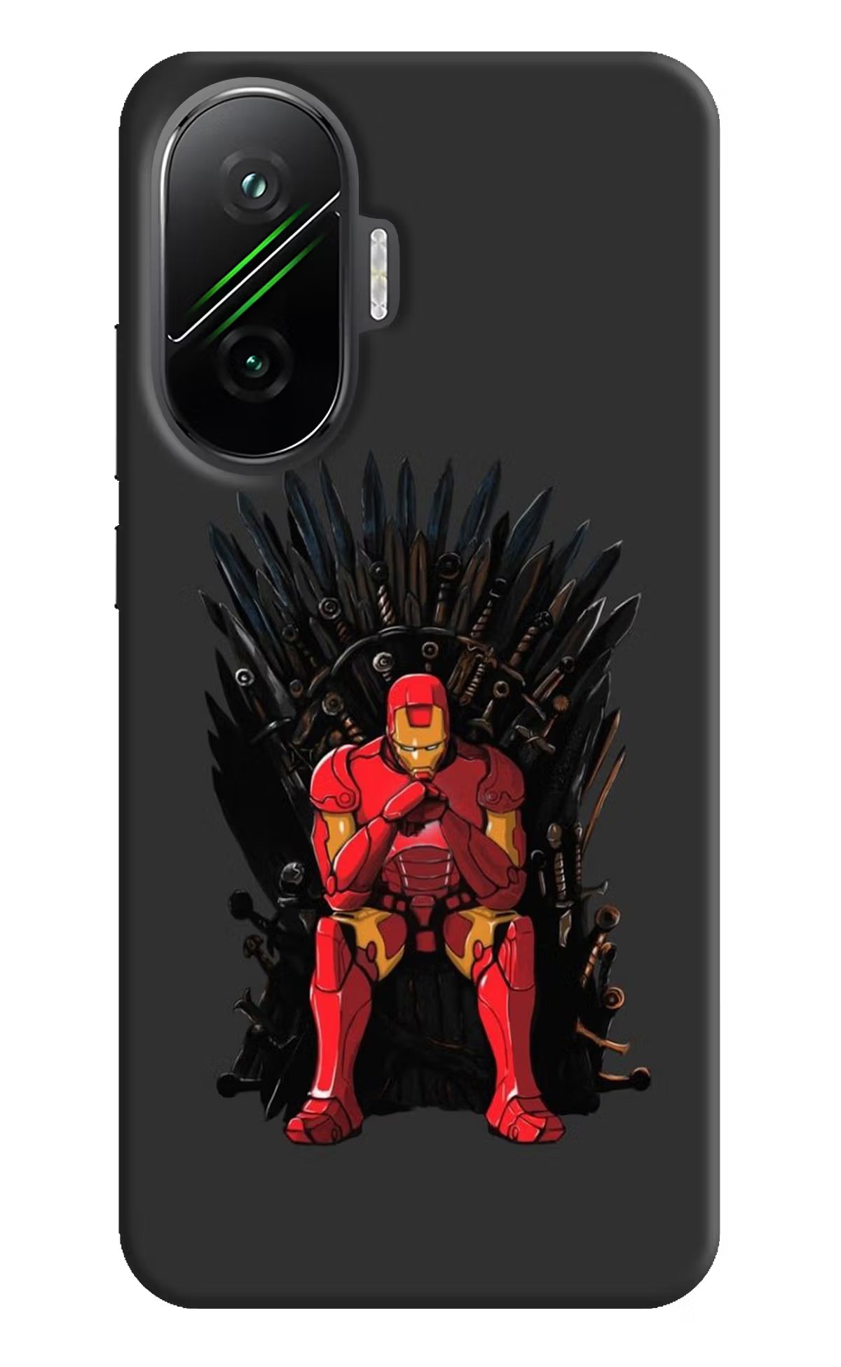 Ironman Throne Poco F7 5G Hard Case Back Cover by Casekaro