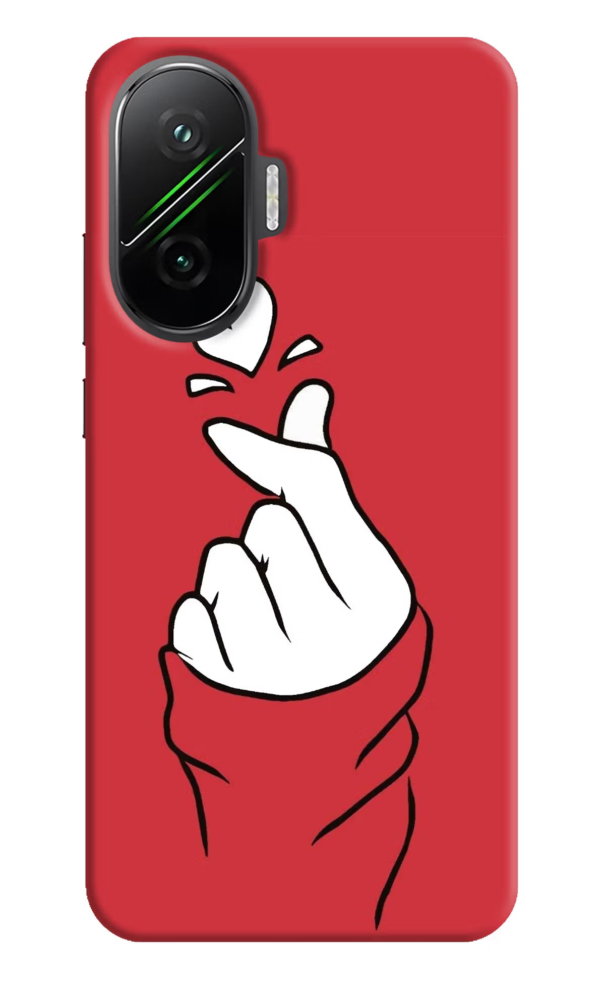 Korean Love Sign Poco F7 5G Hard Case Back Cover by Casekaro