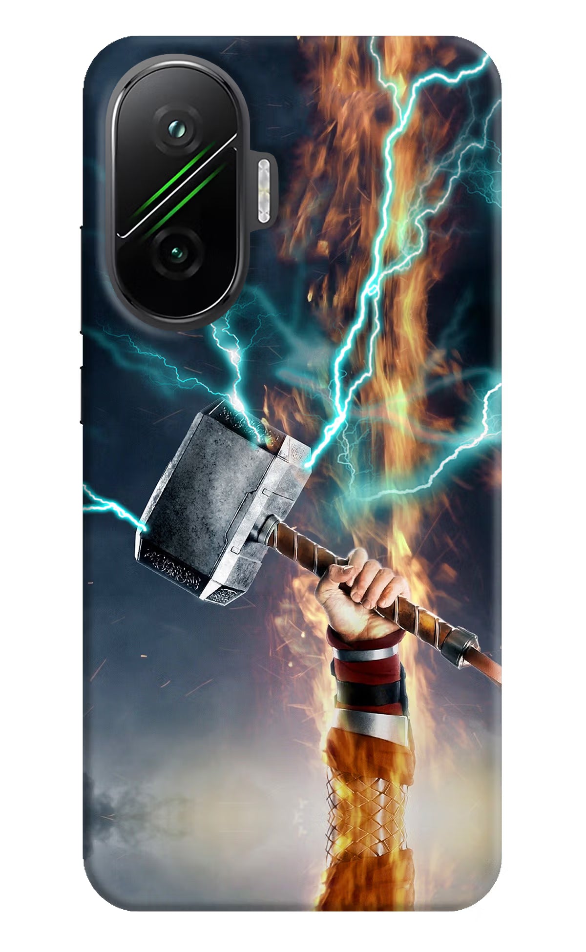 Thor Hammer Mjolnir Poco F7 5G Hard Case Back Cover by Casekaro