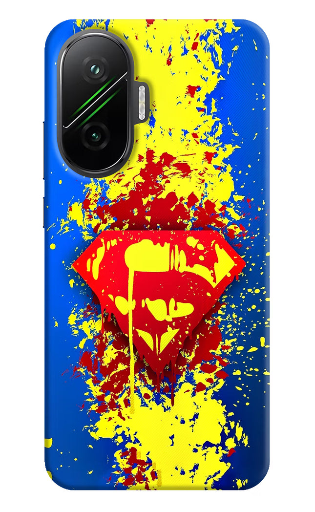 Superman logo Poco F7 5G Hard Case Back Cover by Casekaro