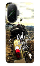 Ride More Worry Less Poco F7 5G Hard Case Back Cover by Casekaro