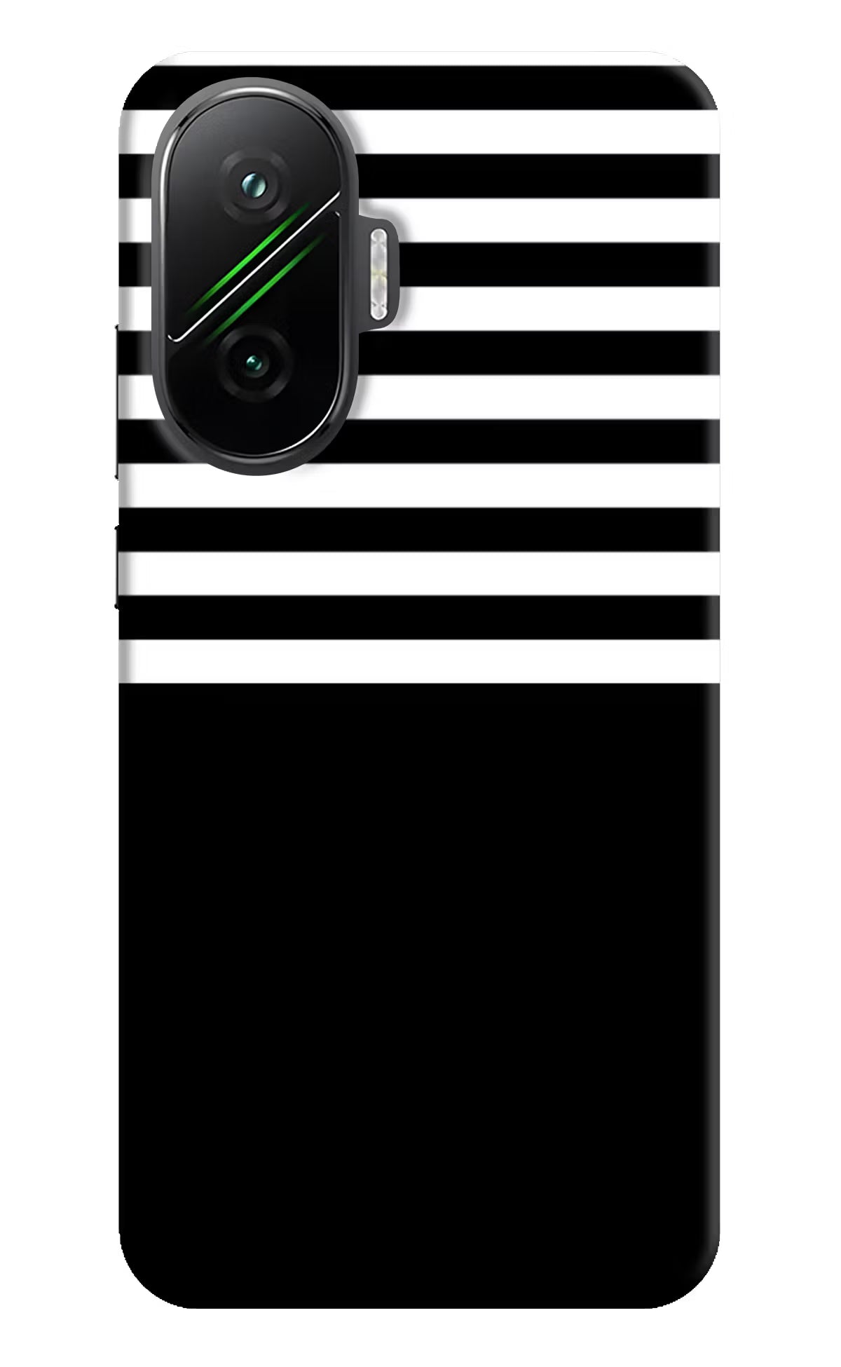 Black and White Print Poco F7 5G Back Cover