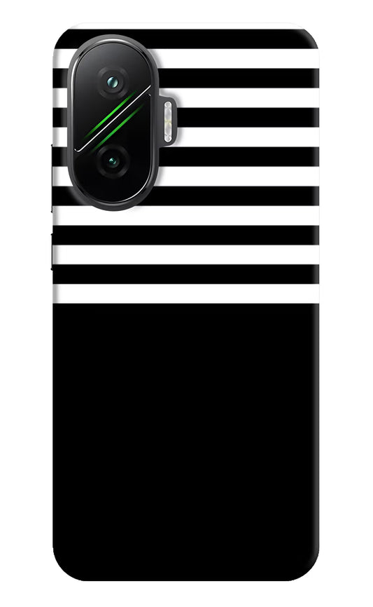 Black and White Print Poco F7 5G Back Cover
