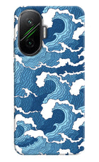 Blue Waves Poco F7 5G Hard Case Back Cover by Casekaro
