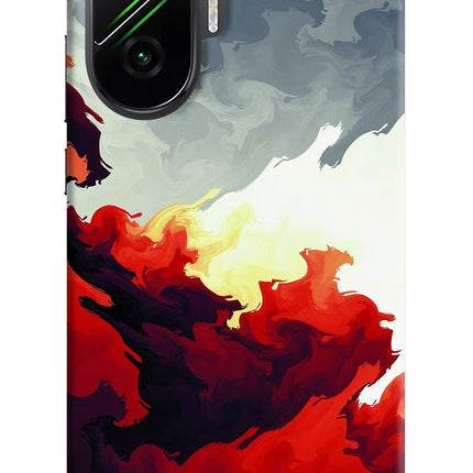 Fire Cloud Poco F7 5G Hard Case Back Cover by Casekaro