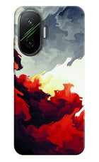 Fire Cloud Poco F7 5G Hard Case Back Cover by Casekaro