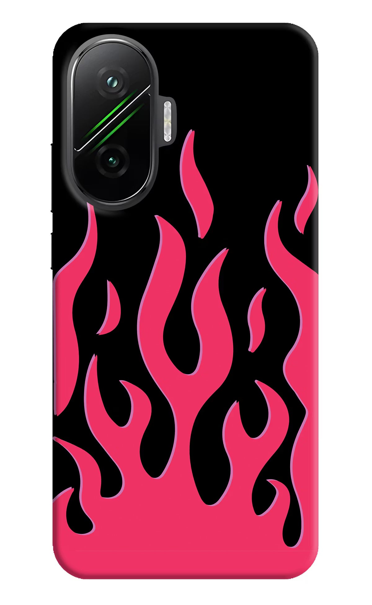 Fire Flames Poco F7 5G Hard Case Back Cover by Casekaro
