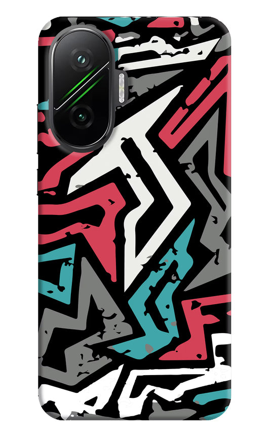 Geometric Graffiti Poco F7 5G Hard Case Back Cover by Casekaro