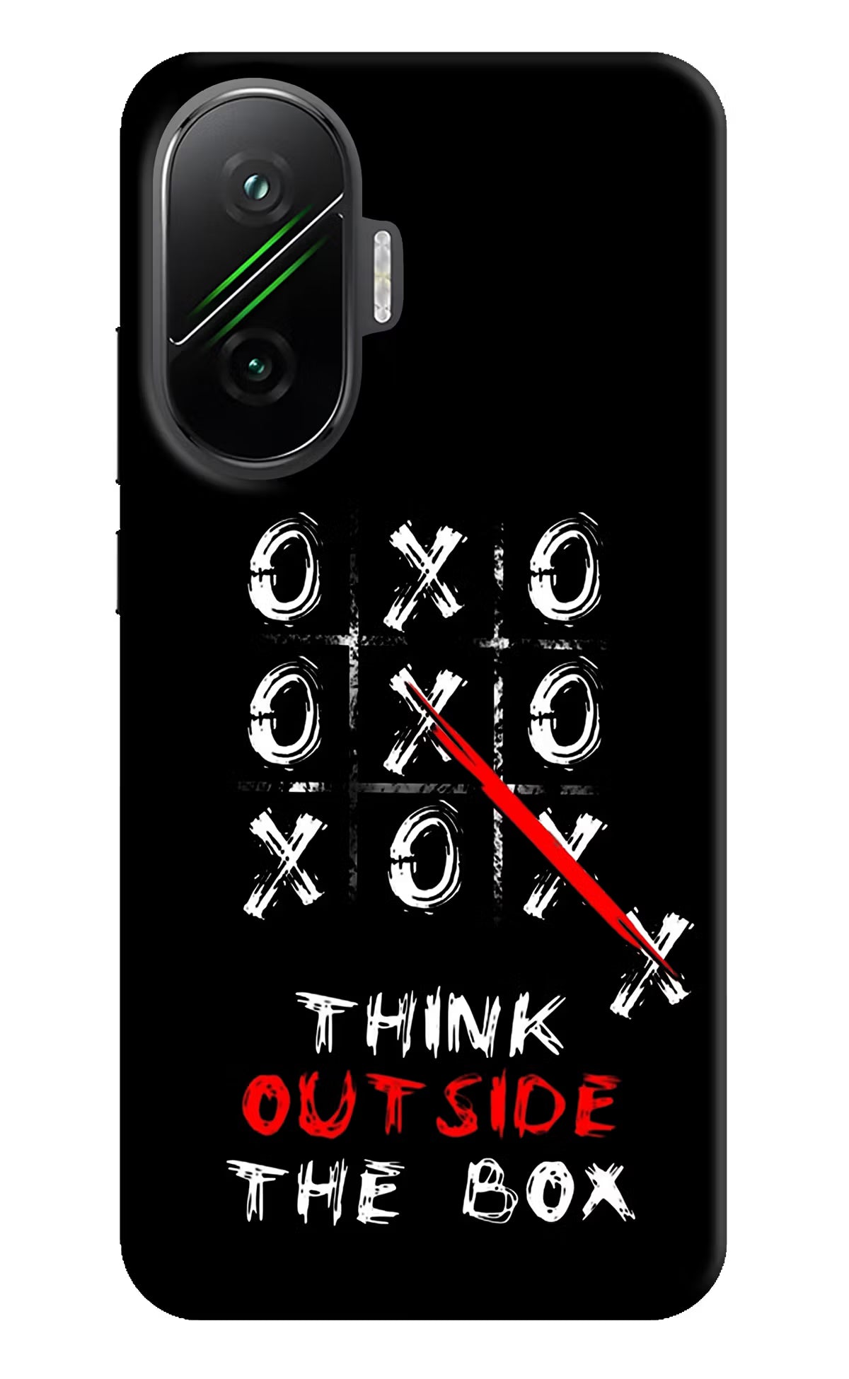 Think out of the BOX Poco F7 5G Hard Case Back Cover by Casekaro