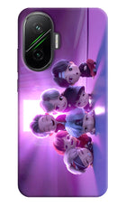 BTS Chibi Poco F7 5G Hard Case Back Cover by Casekaro