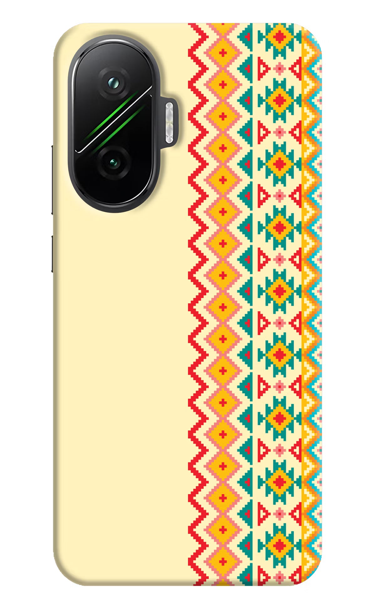Ethnic Seamless Poco F7 5G Hard Case Back Cover by Casekaro
