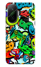 Game Doodle Poco F7 5G Hard Case Back Cover by Casekaro