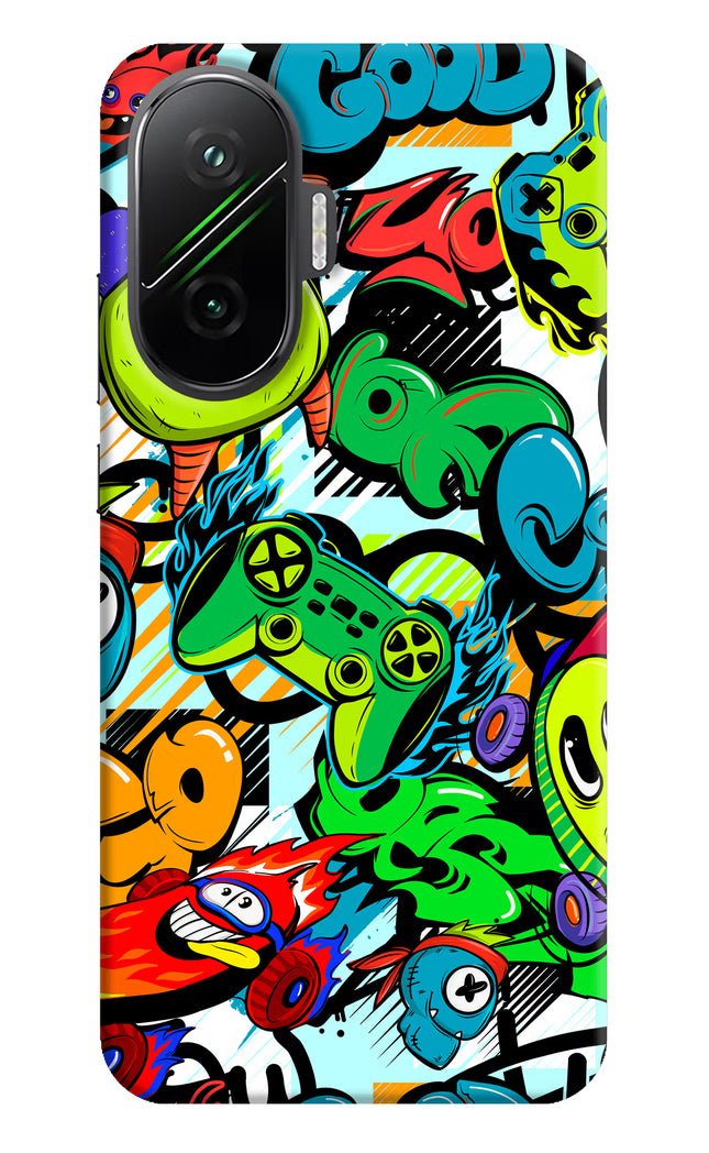 Game Doodle Poco F7 5G Hard Case Back Cover by Casekaro