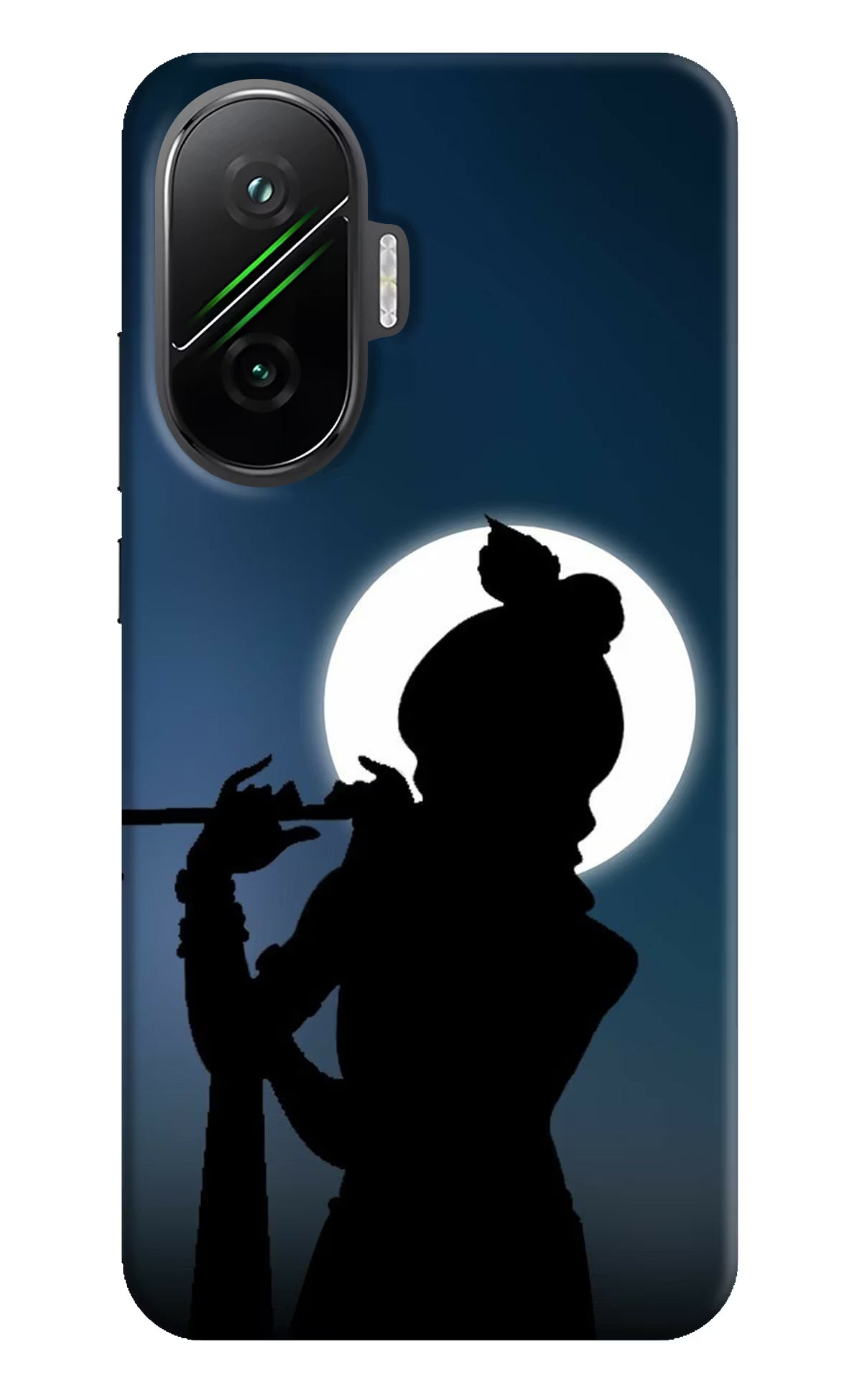 Shri Krishna Silhouette Poco F7 5G Hard Case Back Cover by Casekaro