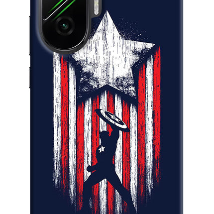 Captain America Marvel Art Poco F7 5G Hard Case Back Cover by Casekaro