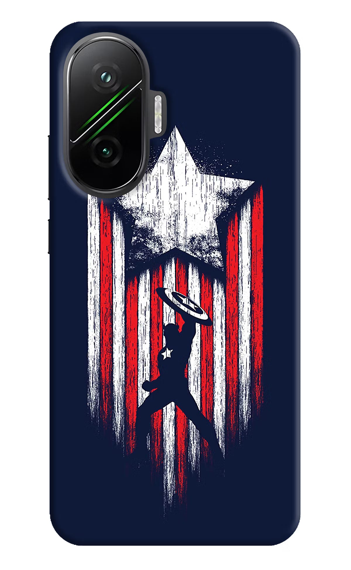 Captain America Marvel Art Poco F7 5G Back Cover