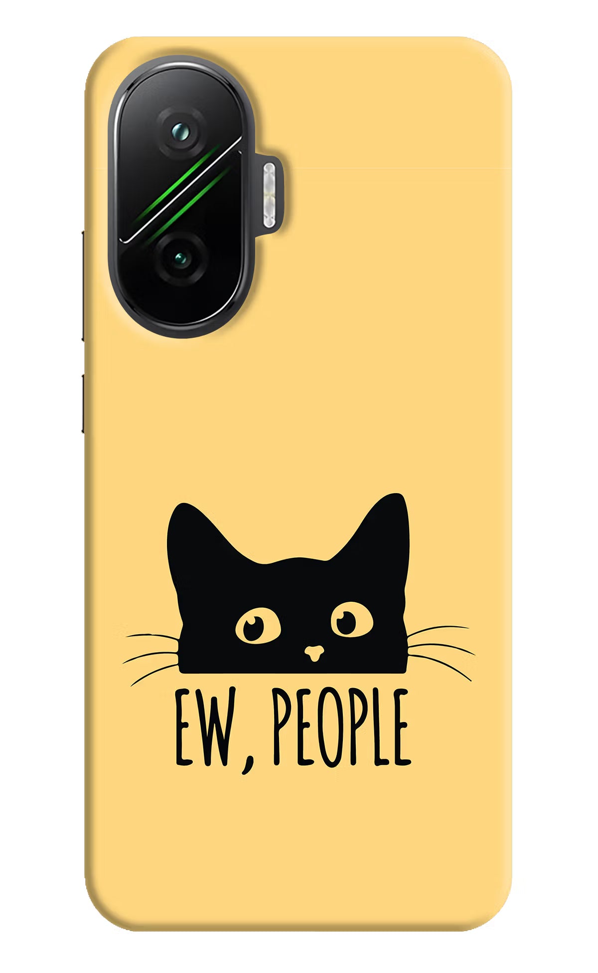 Ew People Catitude Poco F7 5G Hard Case Back Cover by Casekaro