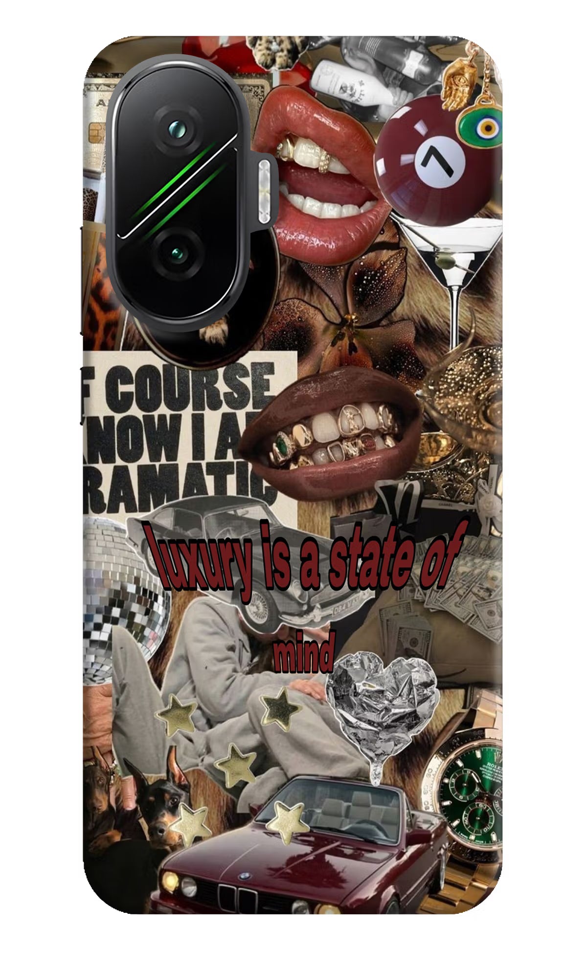 Luxury Poco F7 5G Back Cover