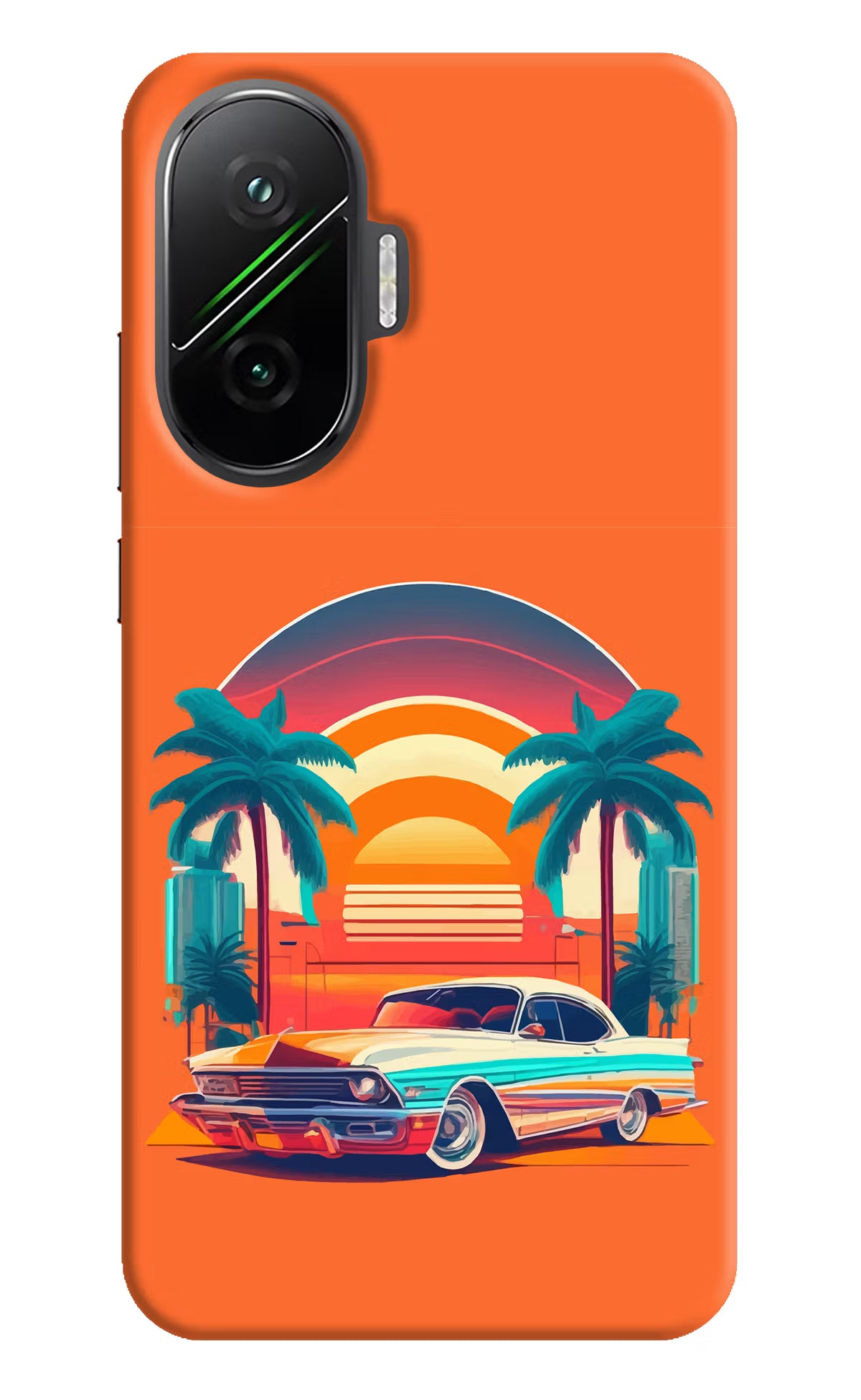 Palm Drive 80s Poco F7 5G Back Cover