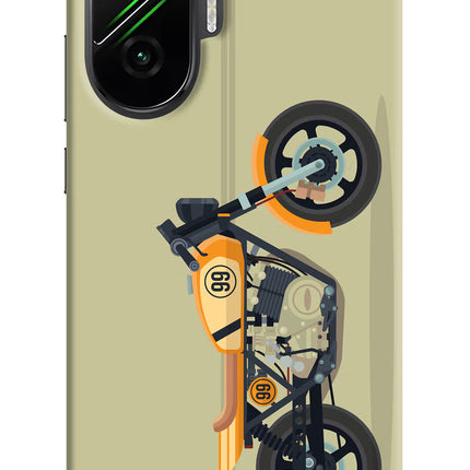 Vertical Speedster Poco F7 5G Hard Case Back Cover by Casekaro