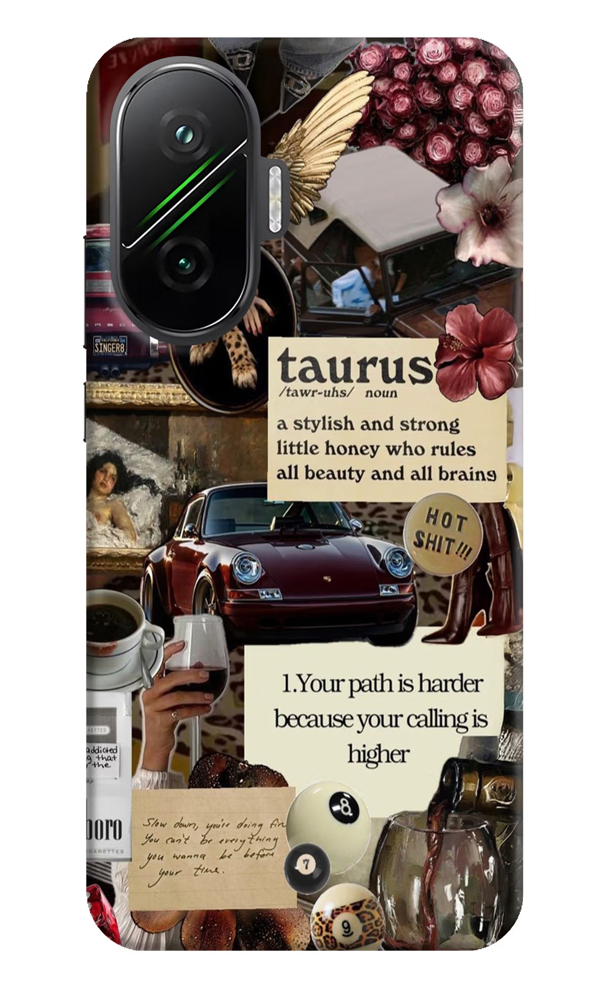 Taurus Zodiac Poco F7 5G Hard Case Back Cover by Casekaro