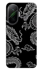 Twin Dragons Poco F7 5G Hard Case Back Cover by Casekaro