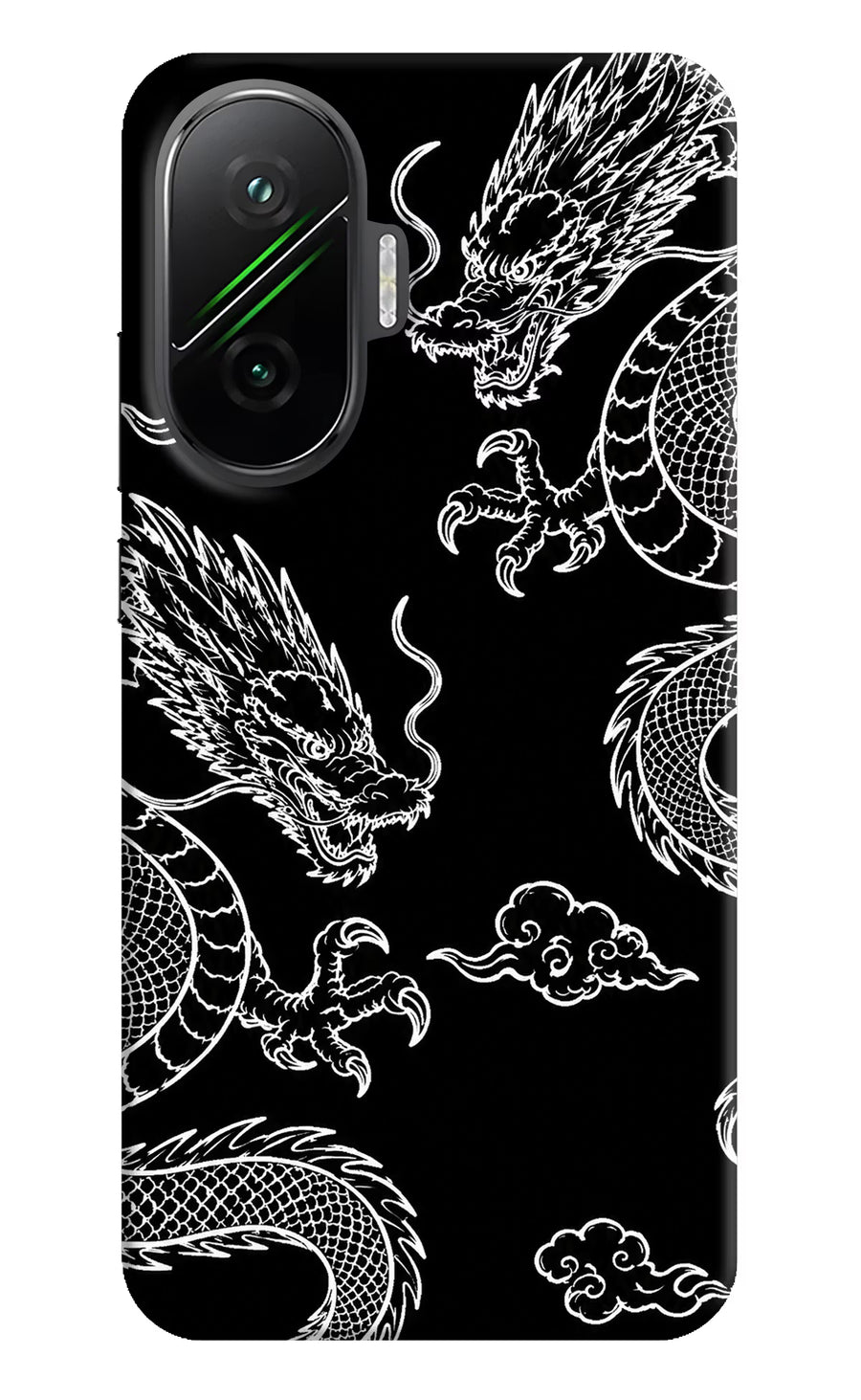 Twin Dragons Poco F7 5G Back Cover, Hard case