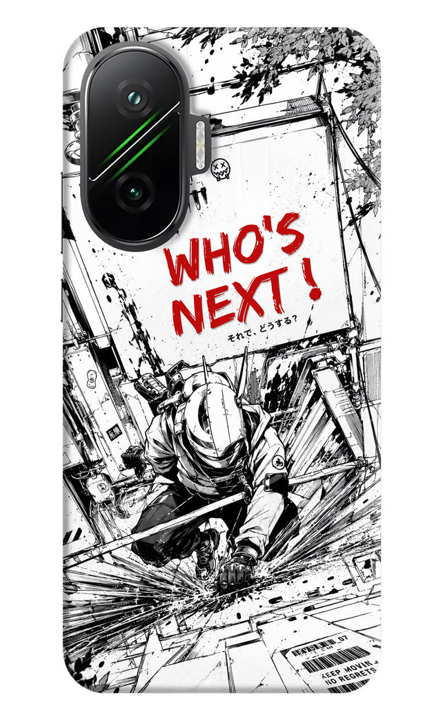 Who's Next Poco F7 5G Hard Case Back Cover by Casekaro