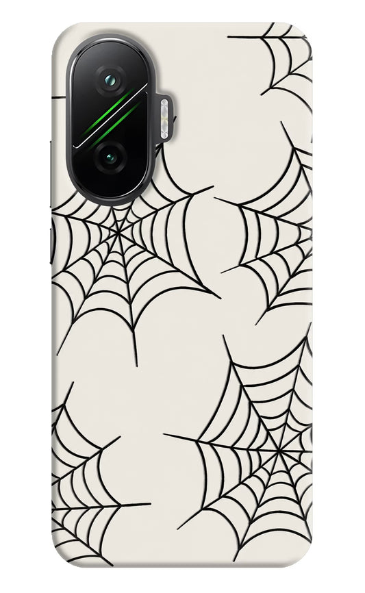 Spider Web Poco F7 5G Hard Case Back Cover by Casekaro