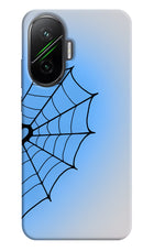 Blue Web Poco F7 5G Hard Case Back Cover by Casekaro