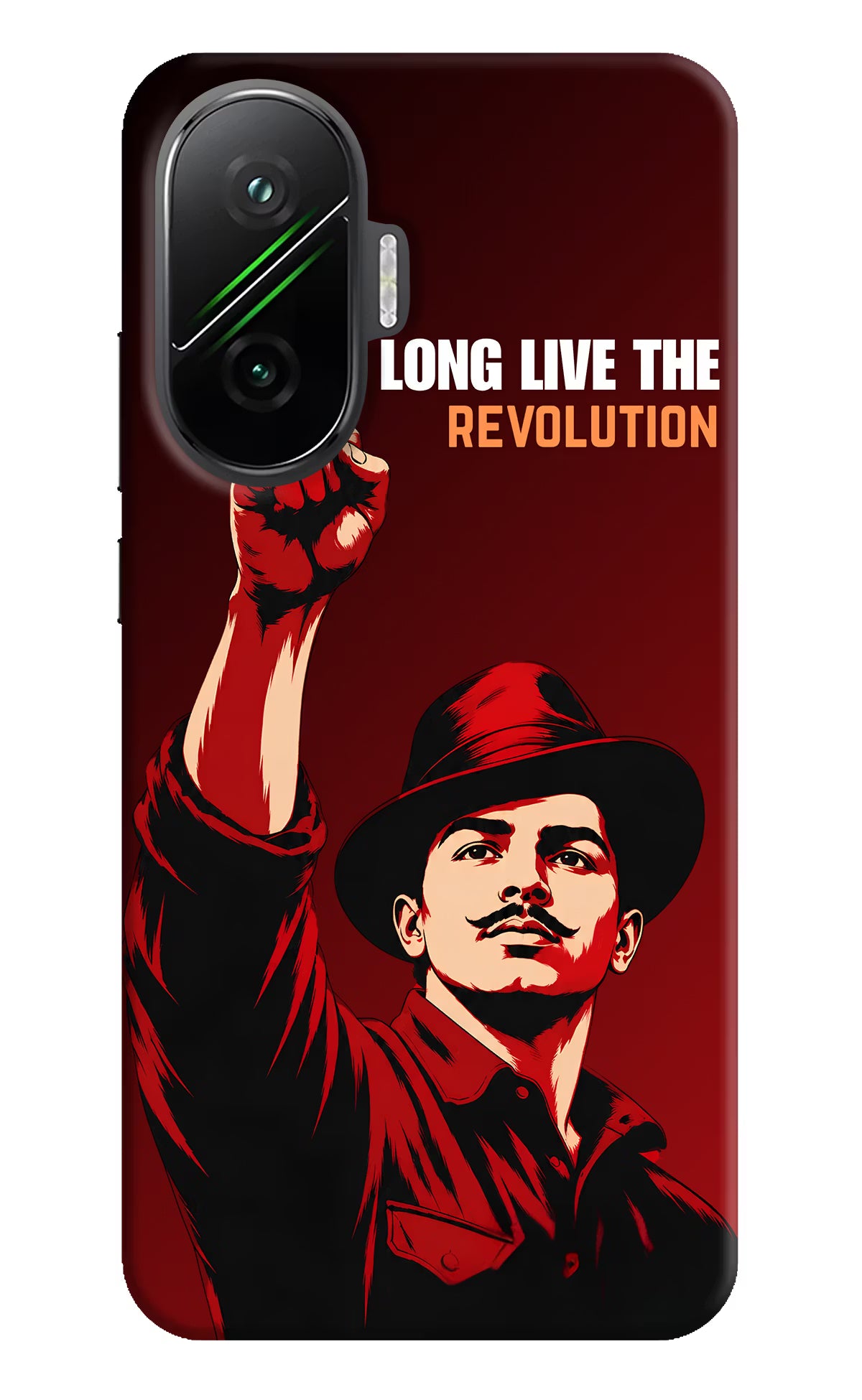 Bhagat Singh Revolution Poco F7 5G Back Cover