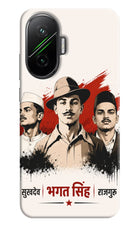 Bhagat Singh Trio Poco F7 5G Hard Case Back Cover by Casekaro