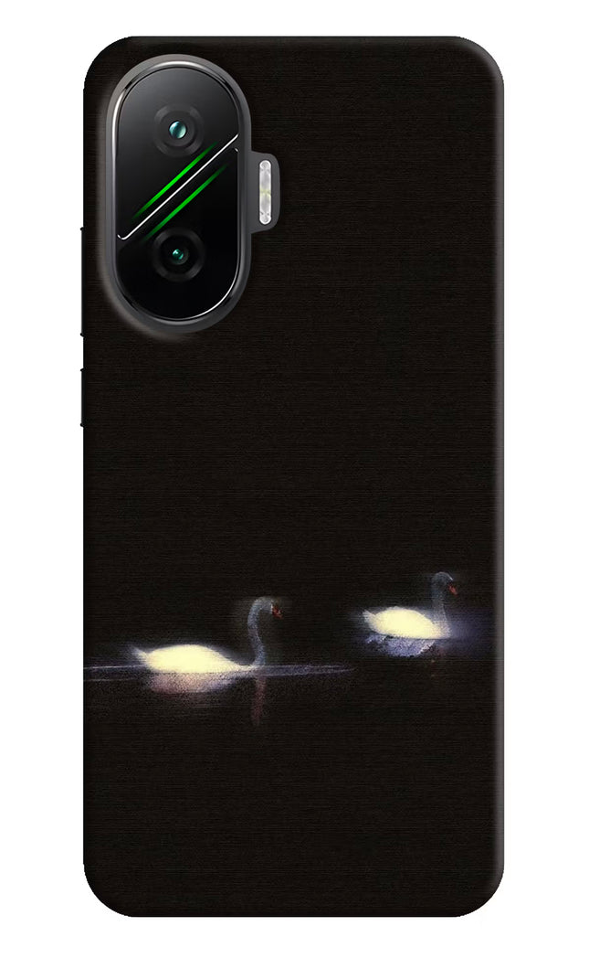 Silent Swans Poco F7 5G Hard Case Back Cover by Casekaro