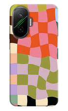 Wavy Grid Poco F7 5G Hard Case Back Cover by Casekaro
