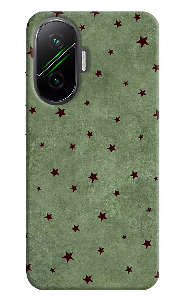 Green Stars Poco F7 5G Hard Case Back Cover by Casekaro