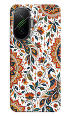 White Mayura Poco F7 5G Hard Case Back Cover by Casekaro