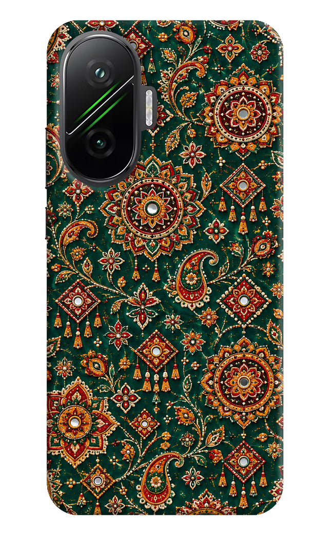 Green Pataka Poco F7 5G Hard Case Back Cover by Casekaro