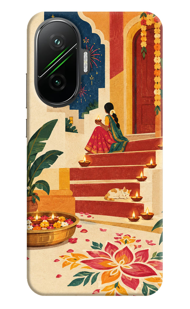 Diwali Rangoli Poco F7 5G Back Cover