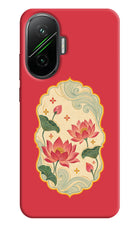 Pink Lotus Poco F7 5G Back Cover