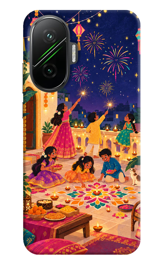Diwali Night Poco F7 5G Back Cover