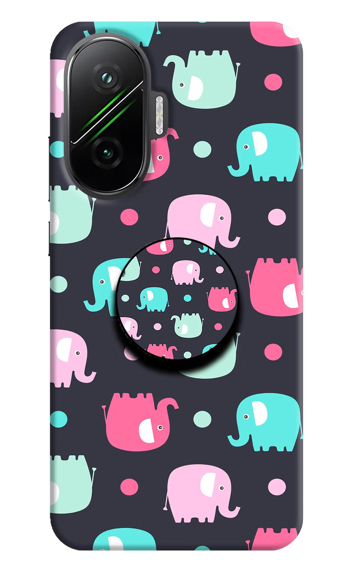 Baby Elephants Poco F7 5G Pop Case