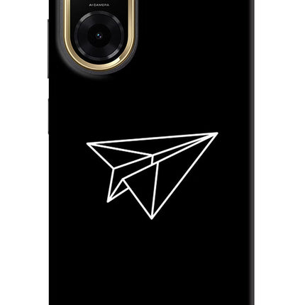 Paper Plane White Redmi A5 Back Cover