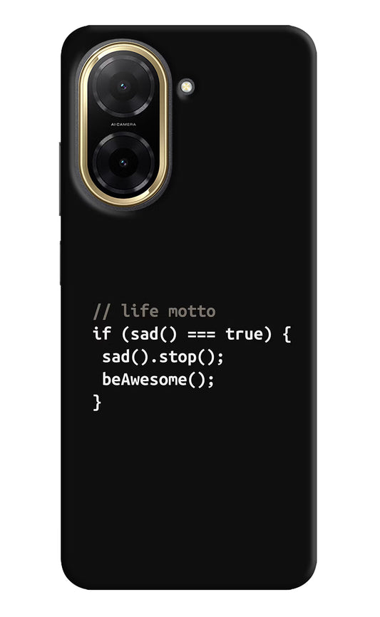 Life Motto Code Redmi A5 Back Cover