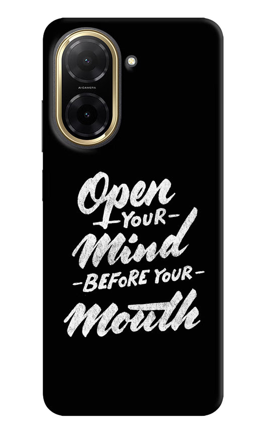 Open Your Mind Before Your Mouth Redmi A5 Back Cover