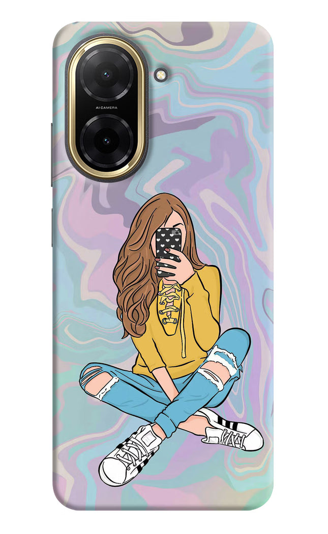 Selfie Girl Redmi A5 Back Cover