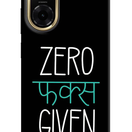 Zero Fucks Given Redmi A5 Back Cover