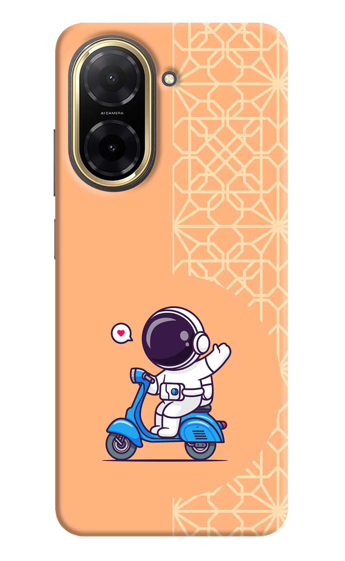 Cute Astronaut Riding Redmi A5 Back Cover