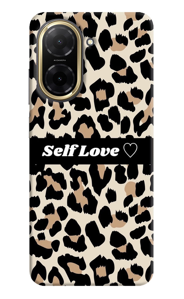 Leopard Print Self Love Redmi A5 Back Cover